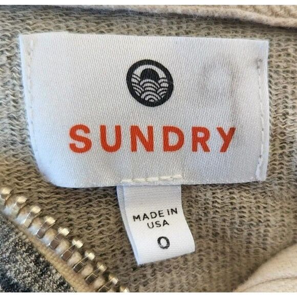 Sundry Ivory Leopard-print Long-Sleeved Women's Size 0 XS Hooded jacket - Picture 6 of 8